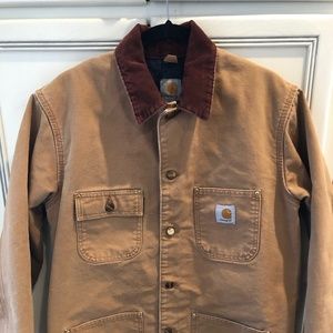 Carhartt Men's Brown Blanket Lined Chore Coat